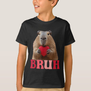 Camiseta Capybara Bruh Meme Gracioso Diciendo Niños Adolesc