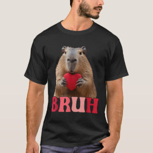 Camiseta Capybara Bruh Meme Gracioso Diciendo Niños Adolesc