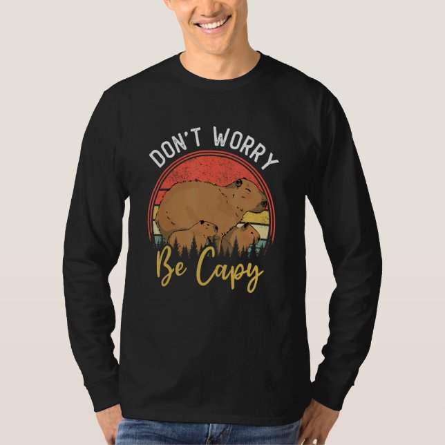 Camiseta Capybara Cappy Rodent Animal Don t Worry Be Capy (Anverso)