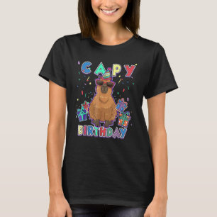Camiseta Capybara Capy cumpleaños feliz cumpleaños capibara