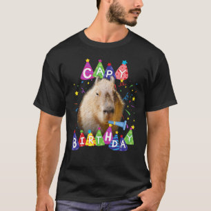 Camiseta Capybara Capy cumpleaños Feliz cumpleaños Capybara