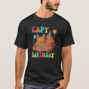 Camiseta Capybara Capy cumpleaños Pun feliz cumpleaños
