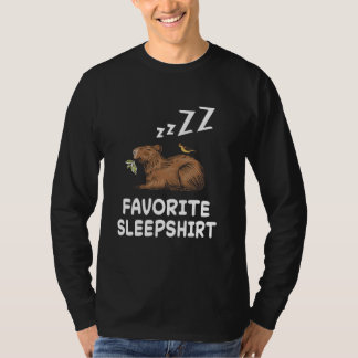 Camiseta Capybara Capybaras Nap Dormir Pajama Noche