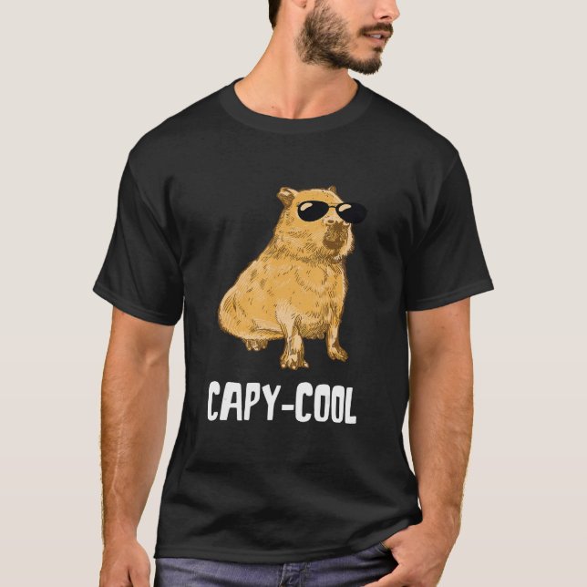 Camiseta Capybara Cool Rodent Animal Sunglass Capybara (Anverso)