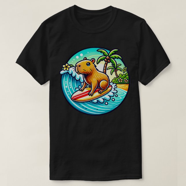 Camiseta Capybara Cowagunga TShirt (Diseño del anverso)
