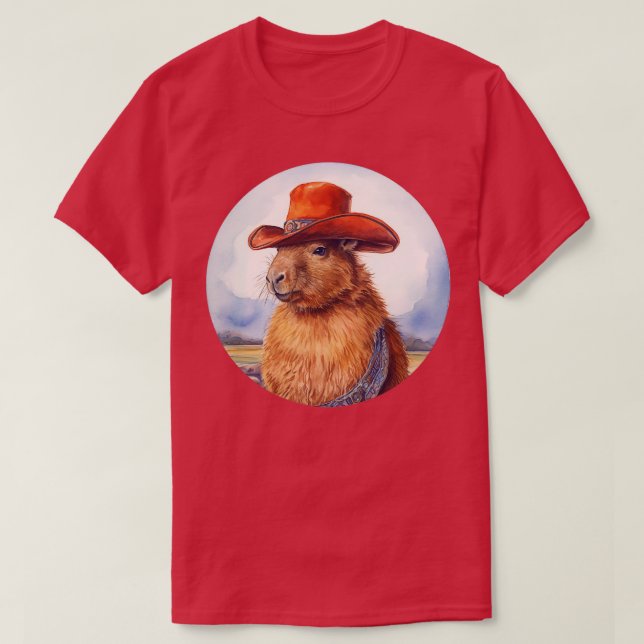 Camiseta Capybara Cowboy 4 (Diseño del anverso)