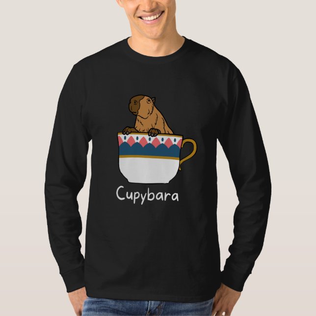 Camiseta Capybara Cupybara Teacup Animal (Anverso)