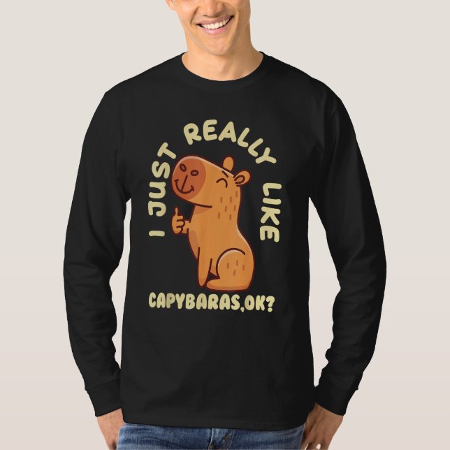 Camiseta Capybara  Cute Capybaras Rodent Animal Capybara (Anverso)