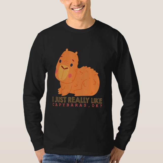 Camiseta Capybara  Cute Capybaras Rodent Animal Capybara 1 (Anverso)