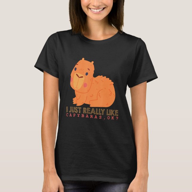 Camiseta Capybara Cute Capybaras Rodent Capybara 1 (Anverso)