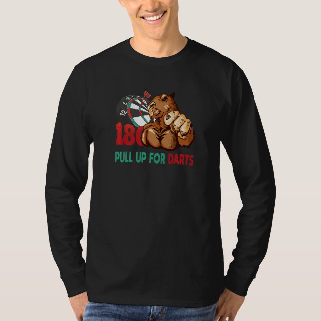 Camiseta Capybara Dart Player (Anverso)