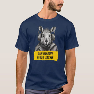 Camiseta Capybara Disco generativo Jockie divertido camiset