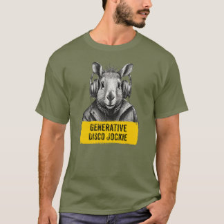 Camiseta Capybara Disco generativo Jockie divertido camiset