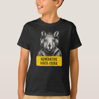 Camiseta Capybara Disco generativo Jockie divertido camiset