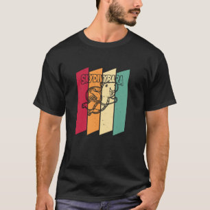 Camiseta Capybara divertido de paracaidismo retro - Paracai