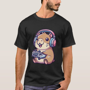 Camiseta Capybara Divertidos juegos de video juegos de azar