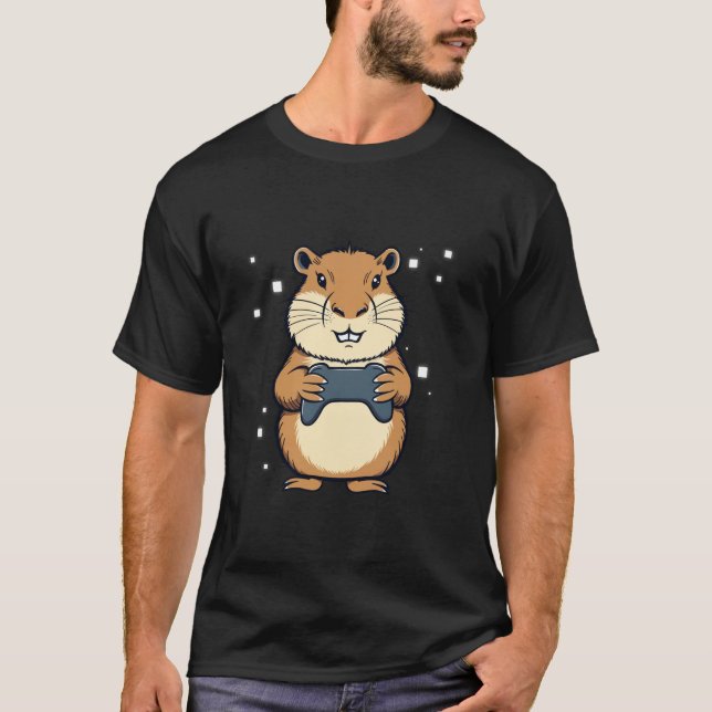 Camiseta Capybara divertidos juegos de video retro para niñ (Anverso)
