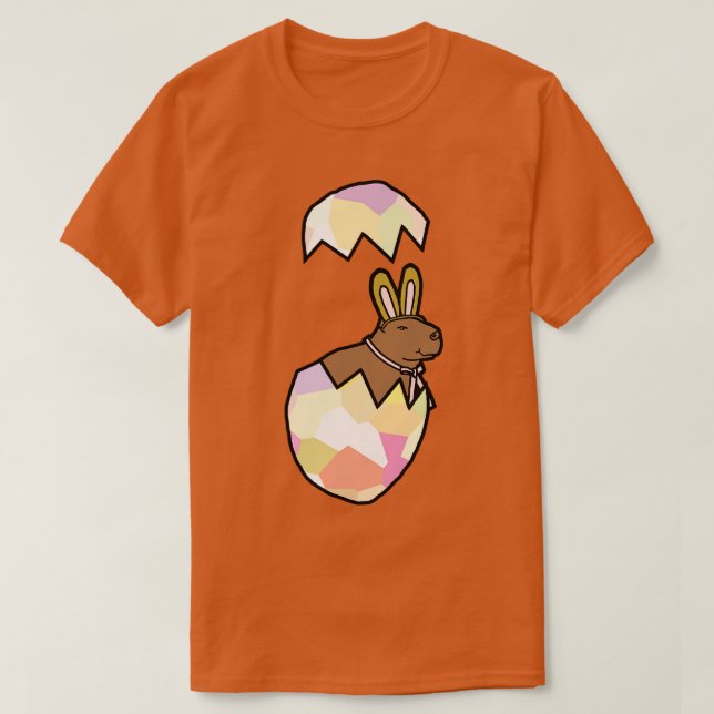 Camiseta Capybara en Bunny Ears Funny Easter Eging (Diseño del anverso)