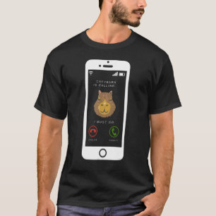 Camiseta Capybara está llamando al capibara humorístico Rod