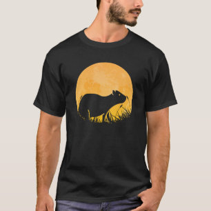 Camiseta Capybara Fácil Halloween Traje Mammal Moon