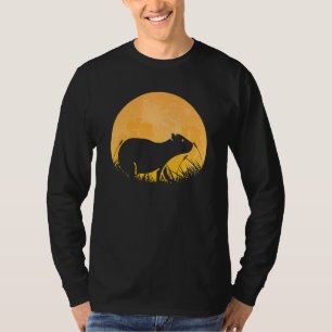 Camiseta Capybara Fácil Halloween Traje Mammal Moon