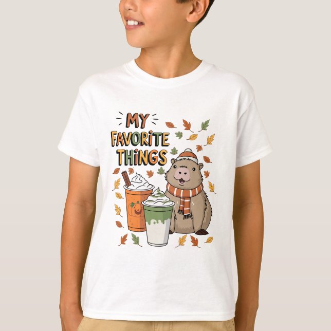 Camiseta Capybara Fall T-Shirt (Anverso)