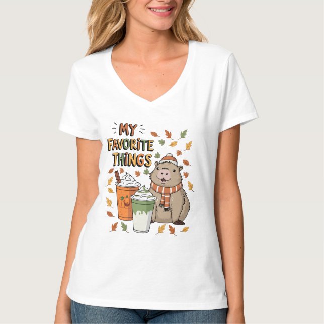 Camiseta Capybara Fall T-Shirt (Anverso)