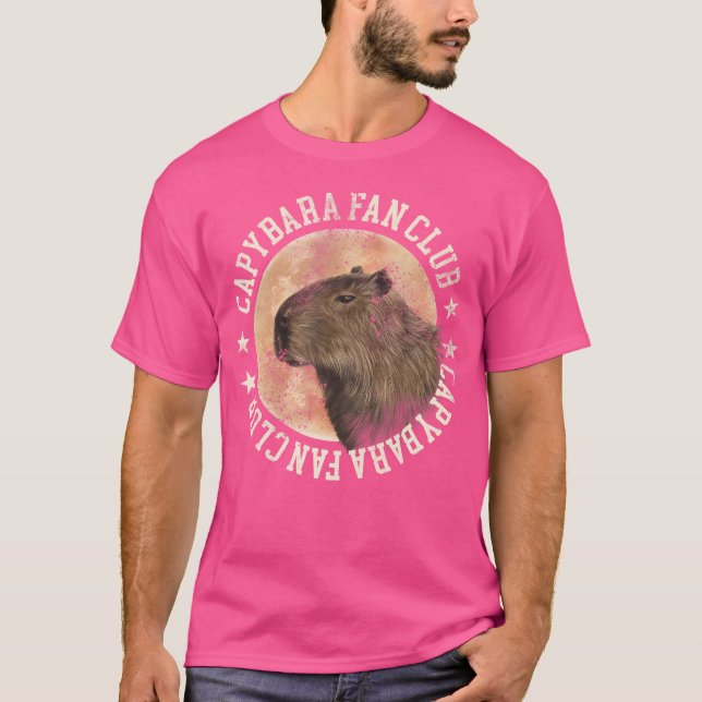 Camiseta Capybara Fan Club Funny Capybara (Anverso)