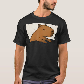 Camiseta Capybara Favorito Dormir Durmiendo Niños Niñas