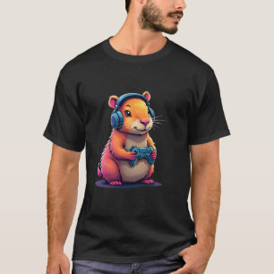 Camiseta Capybara Funny Video Games Capybara Video Games Lo