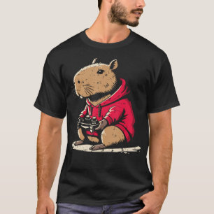 Camiseta Capybara Gamer Video Divertido de Juegos Capy Roed