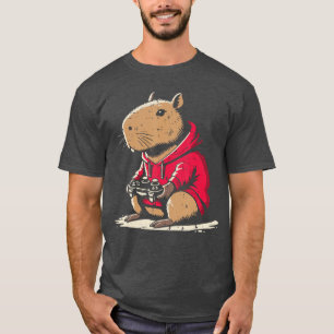 Camiseta Capybara Gamer Video Divertido Juegos Capy Roedor 