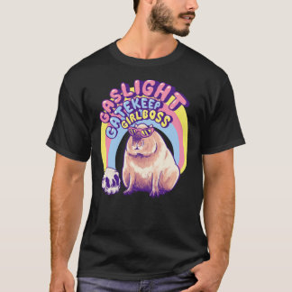 Camiseta Capybara - Gaslight Gatekeep Girlmaster Karen Sung