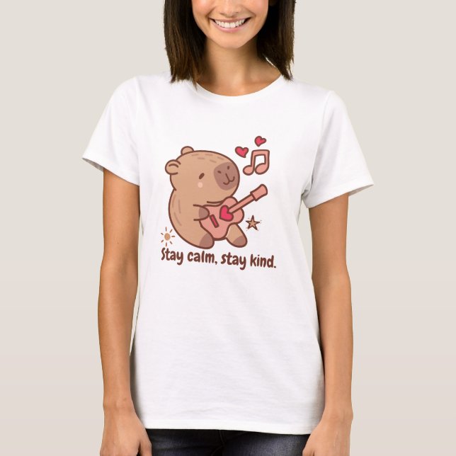Camiseta Capybara Graciosa amante de los animales (Anverso)
