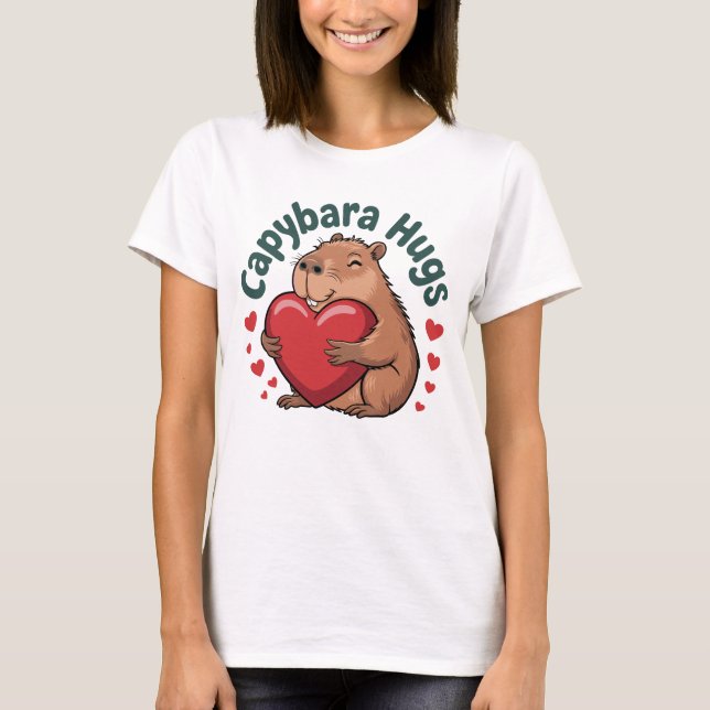 Camiseta Capybara Hugs (Anverso)
