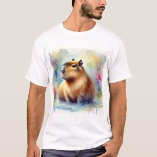 Camiseta Capybara in the Light 161024AREF145 - Watercolor