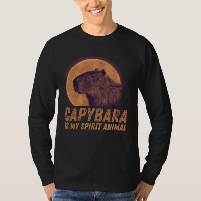 Camiseta Capybara Is My Spirit Animal Capybara (Anverso)
