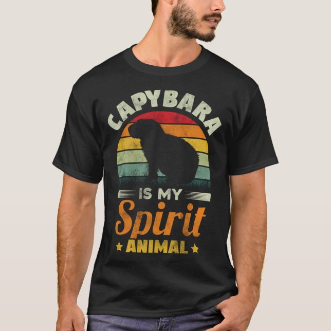 Camiseta Capybara Is My Spirit Animal   Capybara Rodent (Anverso)
