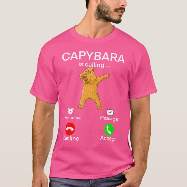 Camiseta Capybara Llamando (Anverso)