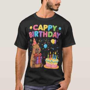 Camiseta Capybara Lovers Cappy Chica de cumpleaños feliz