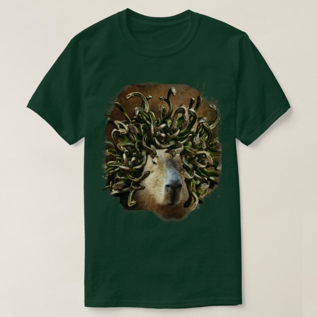 Camiseta Capybara Medusa (Diseño del anverso)