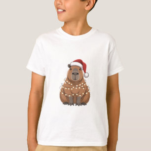 Camiseta Capybara Navidad Coincidencia Funny Santa