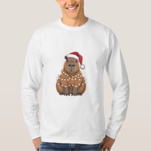 Camiseta Capybara Navidad Coincidencia Funny Santa