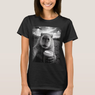 Camiseta Capybara ovni selfie alien divertido meme