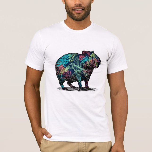 Camiseta Capybara Pop Art (Anverso)