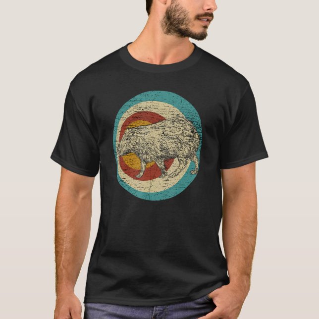 Camiseta Capybara retro animal Capybara 1 (Anverso)