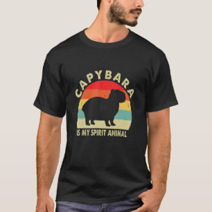 Camiseta Capybara   Retro Capybara Is My Spirit Animal 2