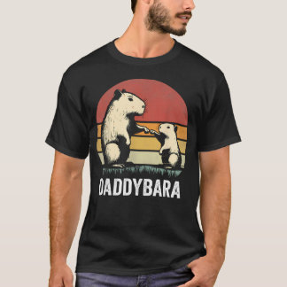 Camiseta Capybara Retro Papá E Hijo Golpes Divertido Capyba