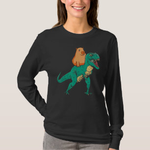 Camiseta Capybara Rex Dino Mammal Guinea Cerdo