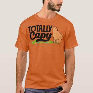 Camiseta Capybara Rodent Pun totalmente capy